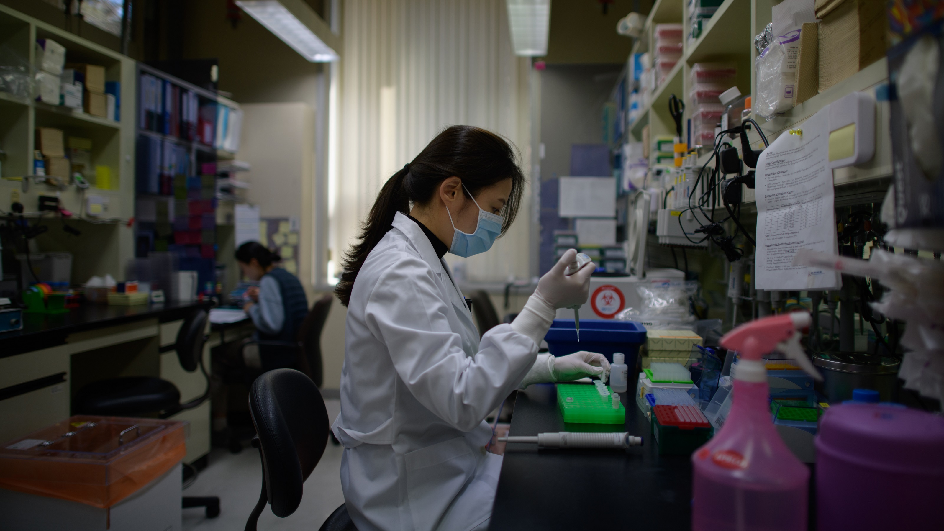 Lab technician at the International Vaccine Institute in Seoul